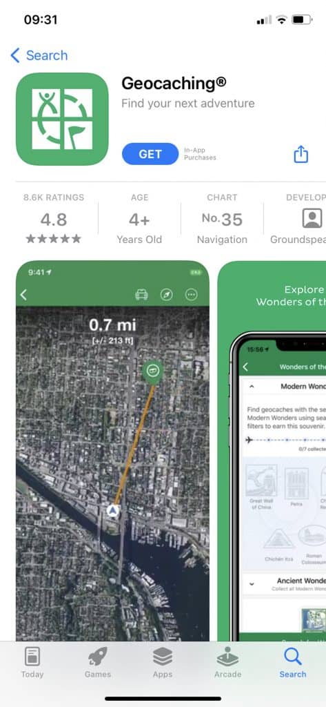 Geocaching App In The AppStore